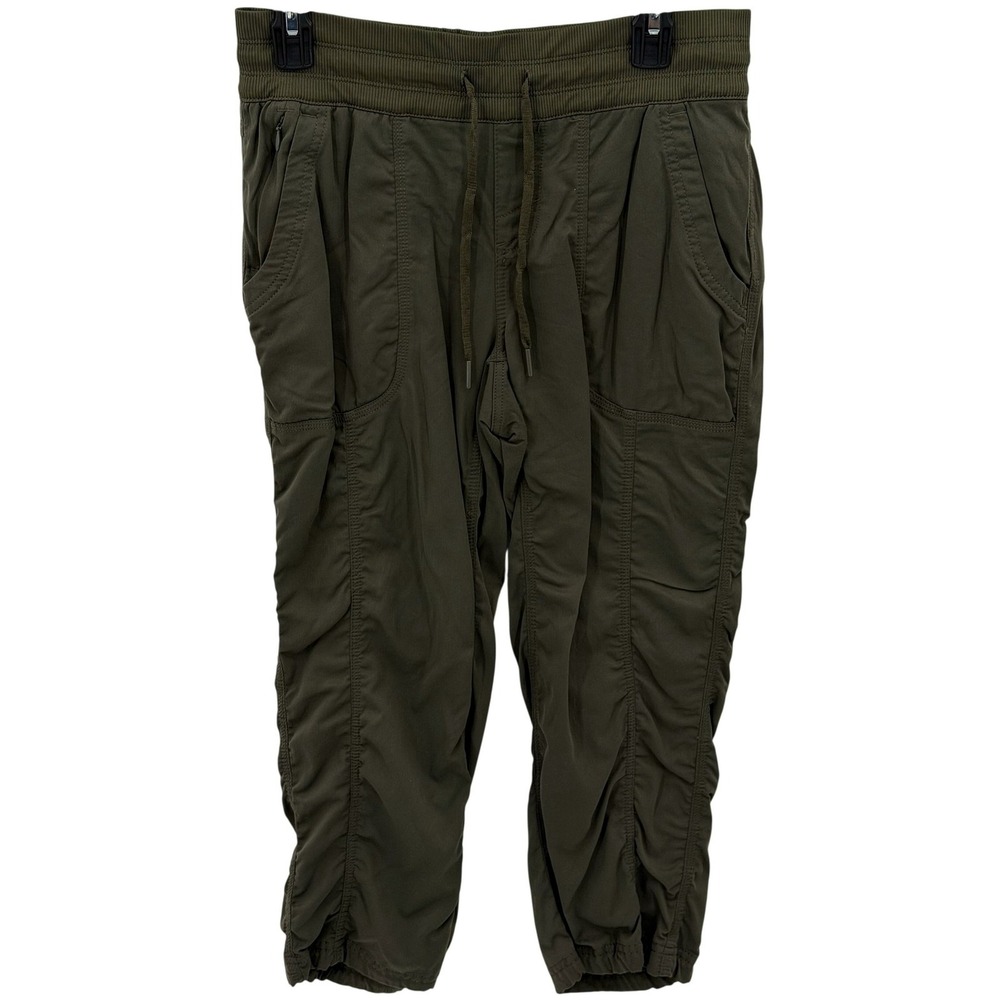 The North Face Pants Women Medium Olive Green Aphrodite 2.0 Capri Hiking Granola